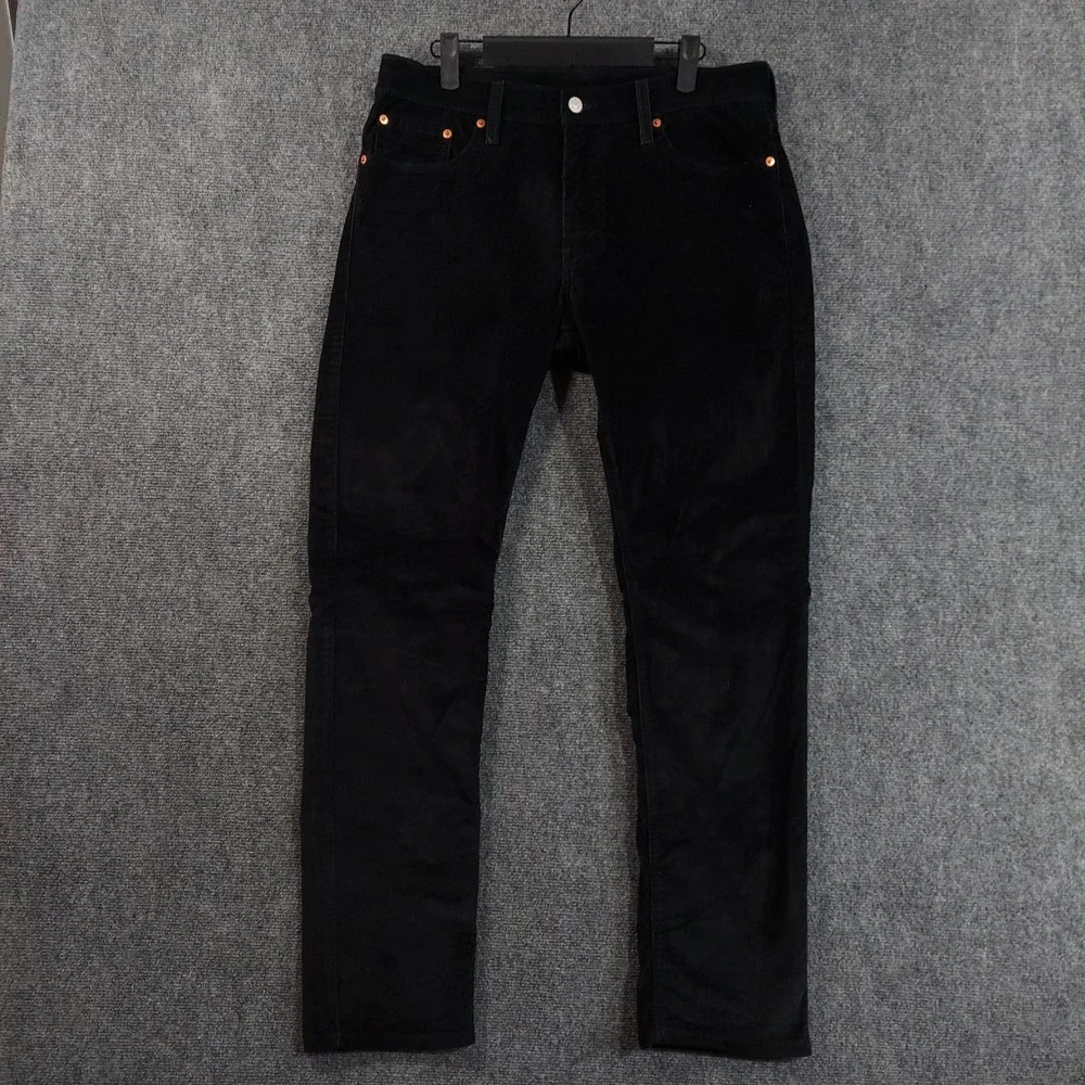 Levi's 511 Slim Fit Pants Mens 32x32 Black Corduroy 04511-1063